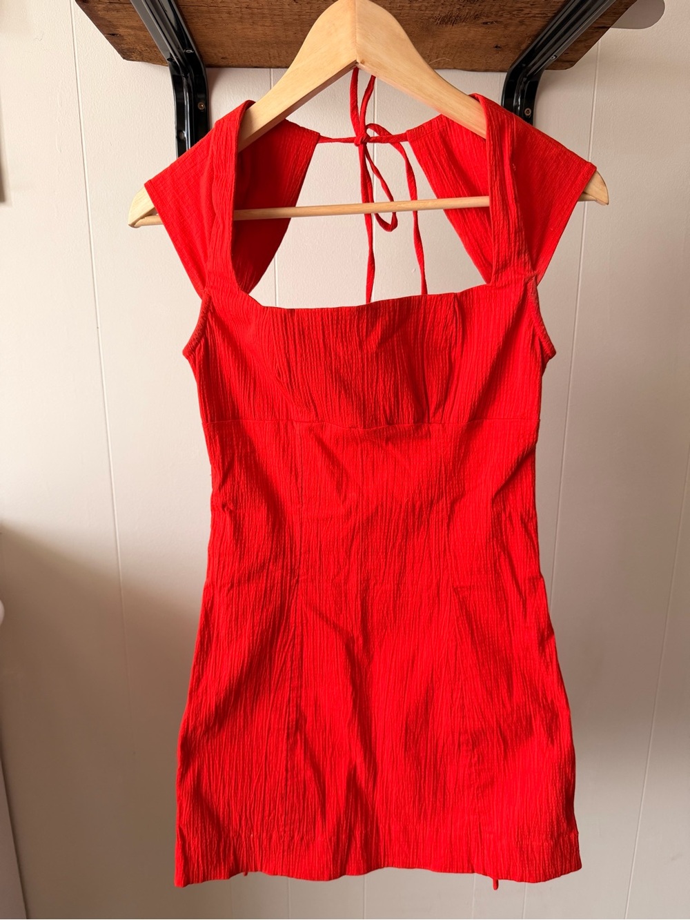 Free People Jordi Mini Dress, Bright Red, XS - Picture 1 of 5